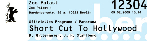 Berlinale Karte Shortcut to Hollywood